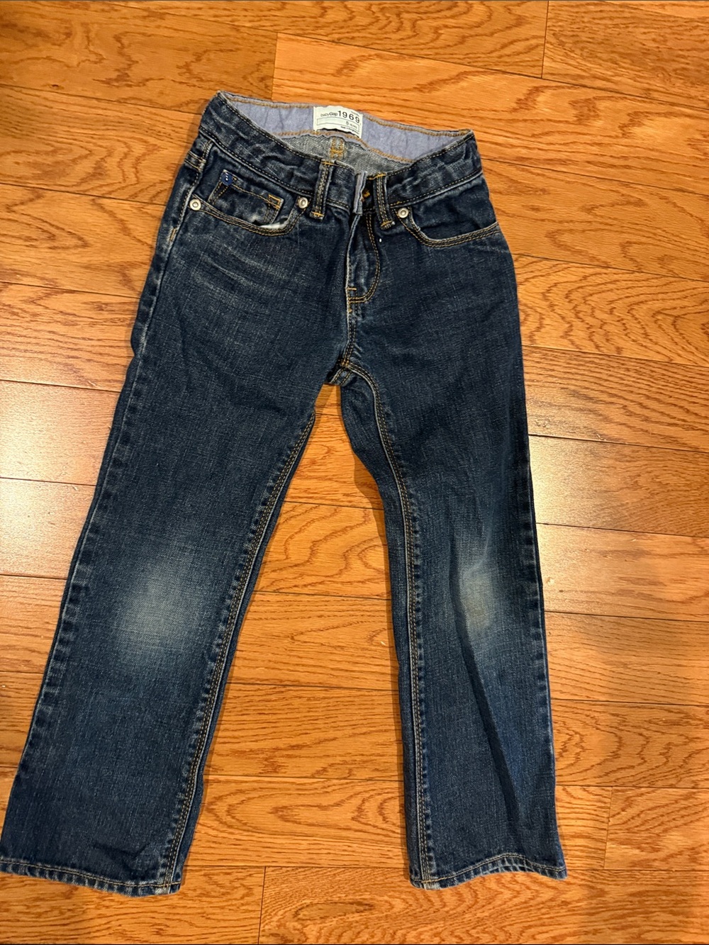 GAP Girls Dark Blue Straight-Leg Jeans